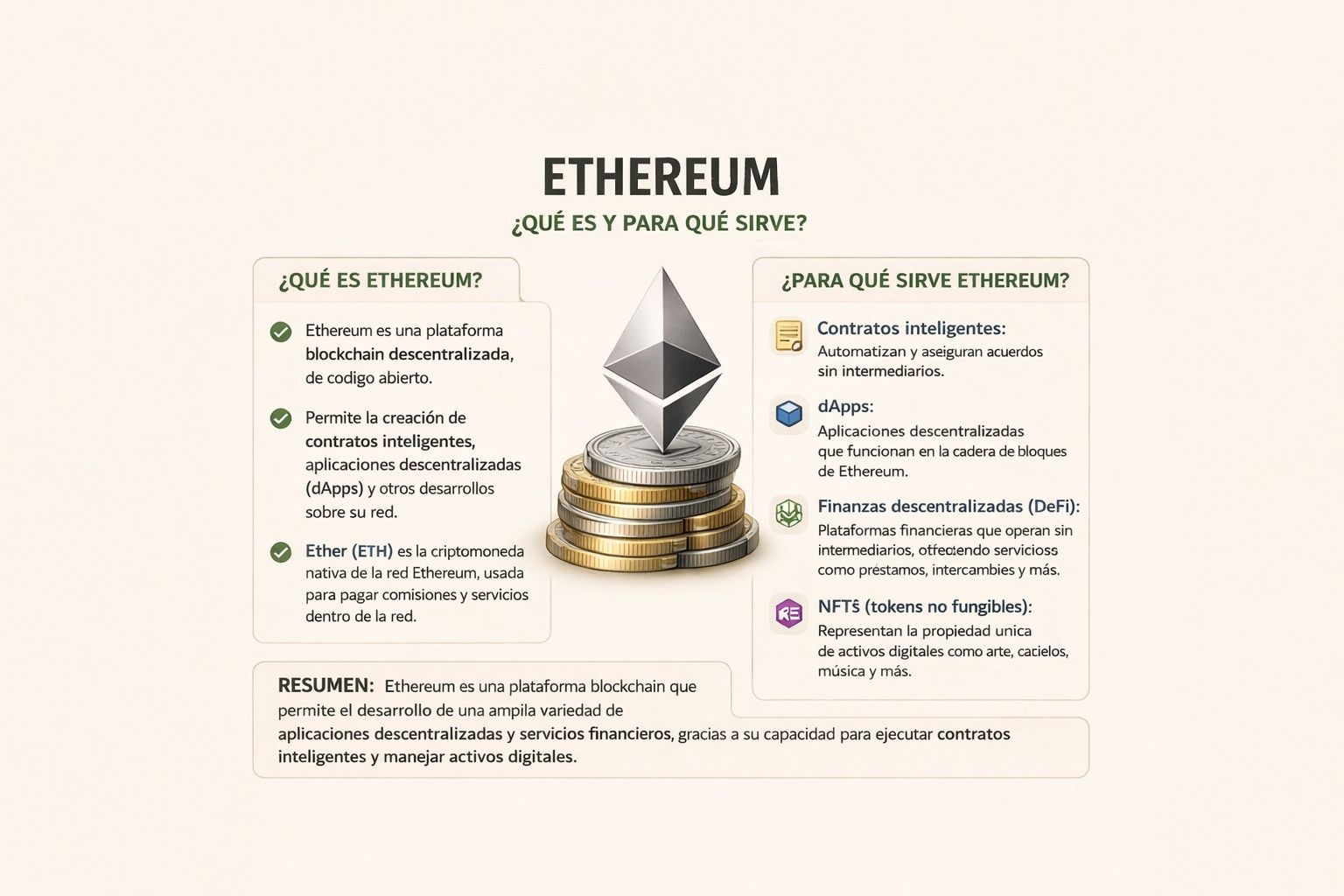 ETHEREUM EXPLICADO FÁCIL: QUÉ ES Y PARA QUÉ SIRVE (Guía 2026)