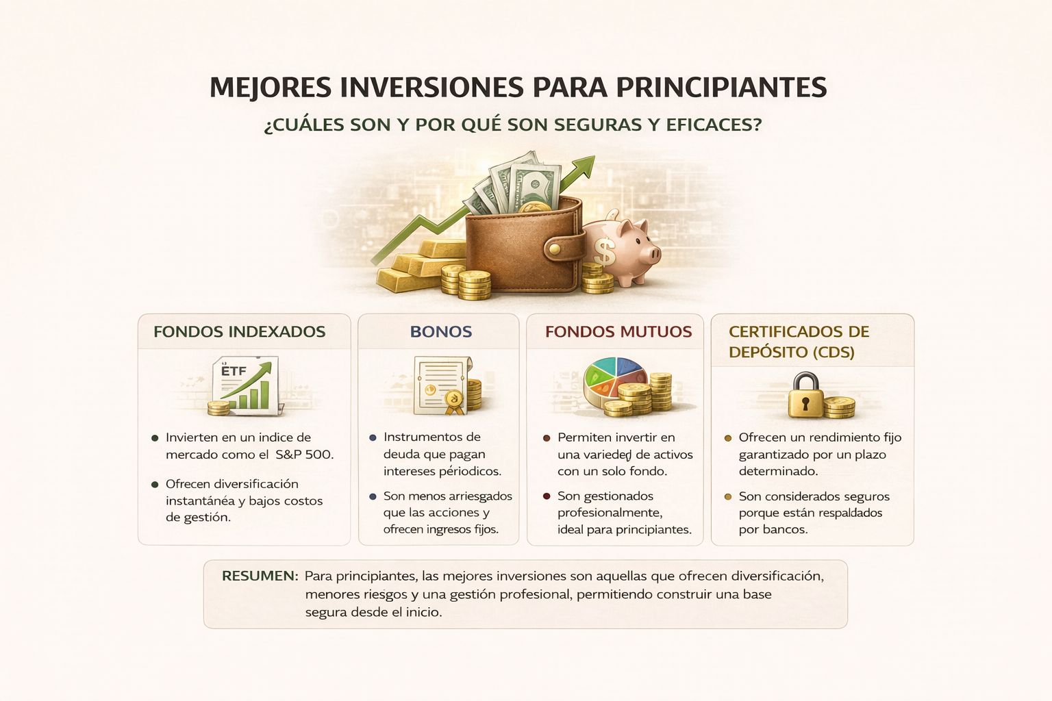 MEJORES INVERSIONES PARA PRINCIPIANTES