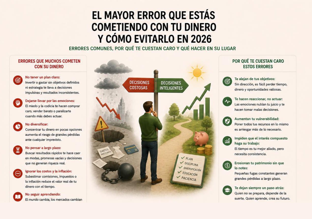 EL MAYOR ERROR QUE ESTÁS COMETIENDO CON TU DINERO (Y CÓMO EVITARLO EN 2026)