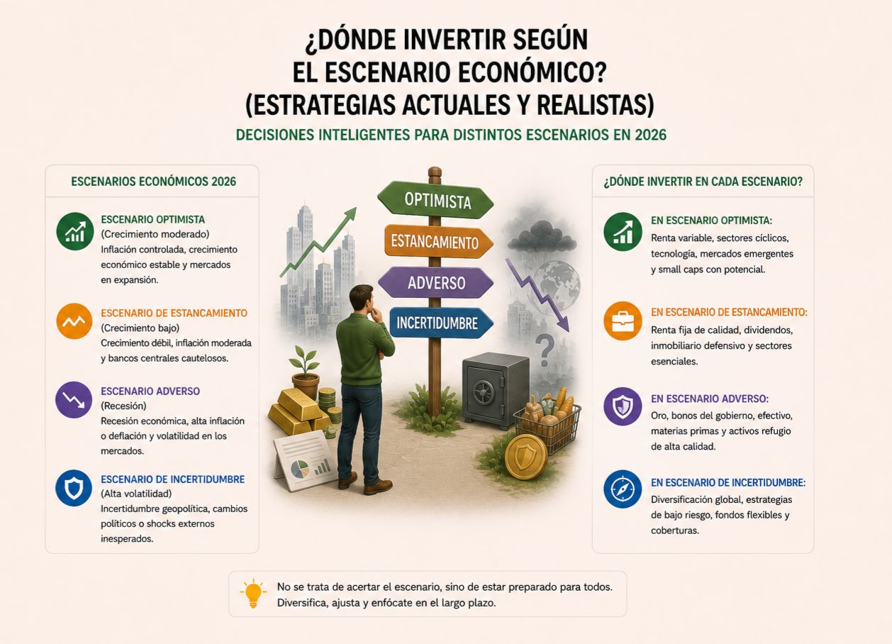 DÓNDE INVERTIR EN 2026 SEGÚN EL ESCENARIO ECONÓMICO (Estrategias actuales y realistas)