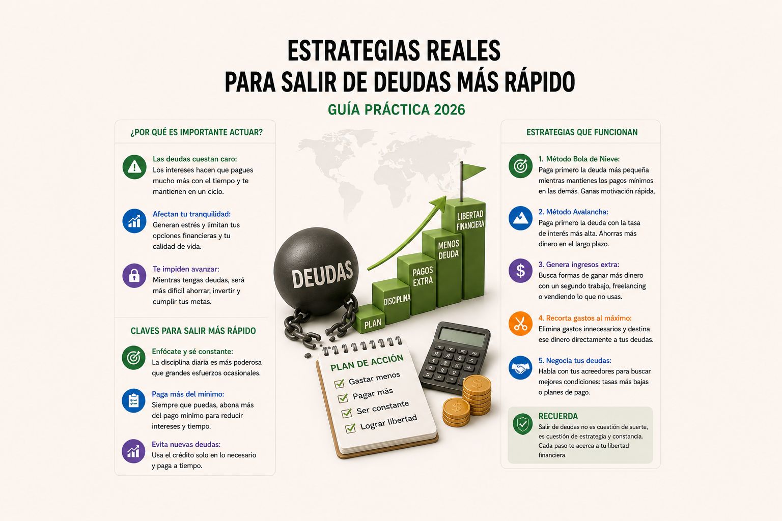 ESTRATÉGIAS REALES PARA SALIR DE DEUDAS MÁS RÁPIDO